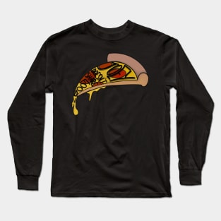 Joey loves pizza - black Long Sleeve T-Shirt